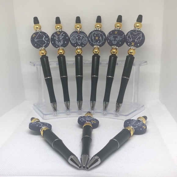 What Is Your Zodiac Castellation Star Focal Charm Pens? ($10 each) - Picture 1 of 14